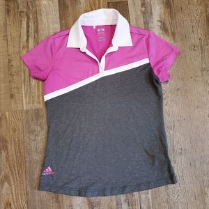 Adidas button polo shirt